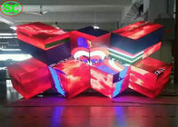 Le DJ flexible présentent la vidéo de la disco RVB des panneaux 3D d'affichage à LED de P5 Pour la cabine