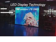 Balayage SMD3535 1/4 polychrome polychrome extérieur de haute résolution d'affichage à LED d'IP65 P8