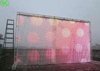 Installation facile en mur P15 de rideau d'affichage à LED de Novastar de contexte imperméable visuel d'étape