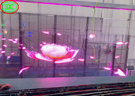 P3.91 - 7,81 dimension polychrome d'intérieur transparente de Cabinet de l'affichage à LED 1000*500*70mm