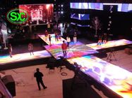Dance Floor d'intérieur à la mode avec le lancement de pixel de 6.25mm, écran mené interactif de piste de danse de 250mm*250mm