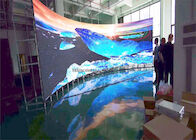 Écran de visualisation mené incurvé extérieur d'intérieur visuel mené de haute qualité du mur P3.91 de la Chine pour le magasin/Supermaket
