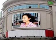 Le rideau polychrome clair commercial en mur de P10 LED pour annoncer, publicité a mené l'écran