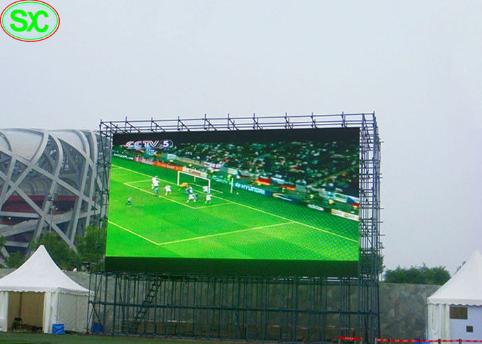 Affichage à LED Géant extérieur de stade de base-ball P6 5 ans de garantie, affichage mené par sports
