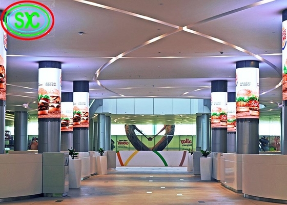 Angle de vue large d'intérieur flexible de l'affichage à LED de rideau P3 SMD2020 pour le centre commercial