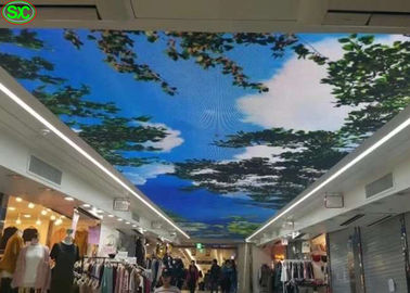 Affichage mené par plafond flexible visuel mené pliable extérieur de rideau en mur P5 Hd de rideau