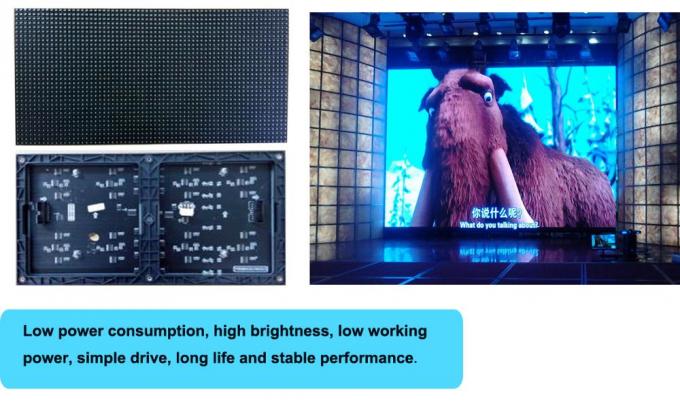 Le panneau de mur visuel P5 LED de hd polychrome mince superbe de SMD moulage mécanique sous pression l'écran de location d'intérieur en aluminium d'affichage à LED