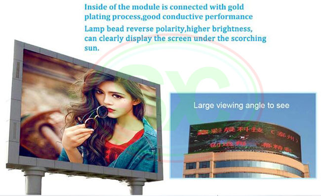 Éclat de lentes des écrans de visualisation de publicité extérieure de Digital P8 5000-10000