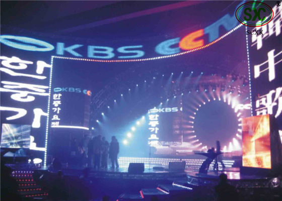 Bon prix HD Full Color P4 Grand mur vidéo LED incurvé Écrans de location d'affichage à LED intérieur en ligne