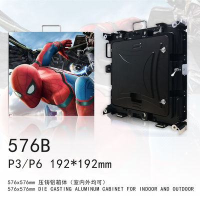 L'écran P3 mené de location d'intérieur la résolution en aluminium IP43 du Cabinet 4K de moulage mécanique sous pression