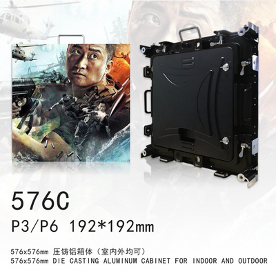 L'écran P3 mené de location d'intérieur la résolution en aluminium IP43 du Cabinet 4K de moulage mécanique sous pression