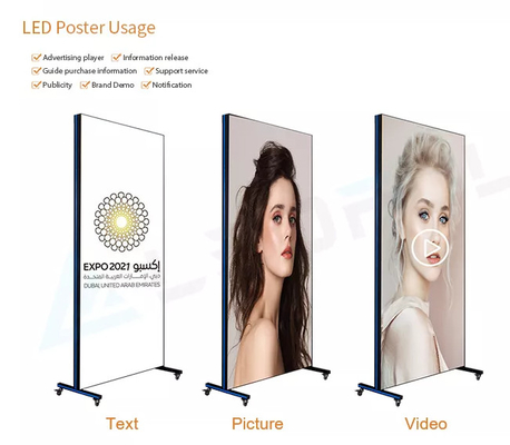 P1.8 P2 P2.5 Publicité numérique Affiche LED Affiche miroir Affiche écran affiche LED