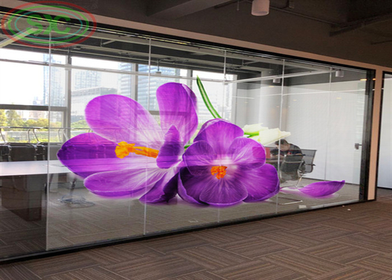 Écran LED transparent à l'intérieur G3.91-7.82