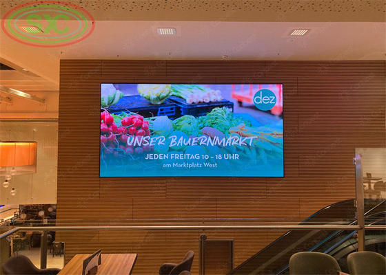 Installation fixe de téléviseur mural LED pour bureau intérieur P3, P4, P5 affichage LED écran LED pour réunions
