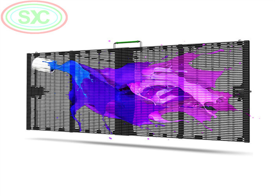 P3.91mm-7.82mm Panneaux d'écran LED transparents haute luminosité pleine couleur