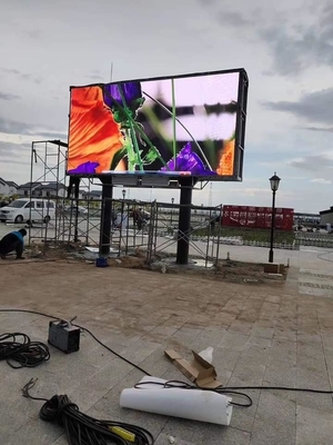 Panneau d'affichage extérieur de publicité de Digital de bâti de mur de l'écran LED P4 de service d'avant de magasin