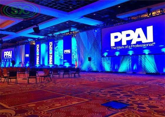 Écrans LED de scène haute définition P3.91 pour l'intérieur avec une taille de panneau standard de 500*500mm ou 500*1000mm