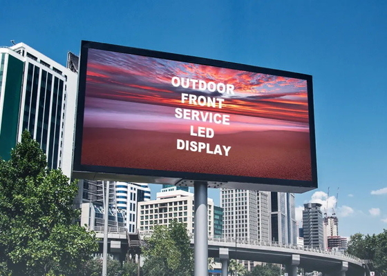 Installation fixe en extérieur Affichage publicitaire à LED P10 en couleur complète avec 10000 points/m2 Densité de pixels