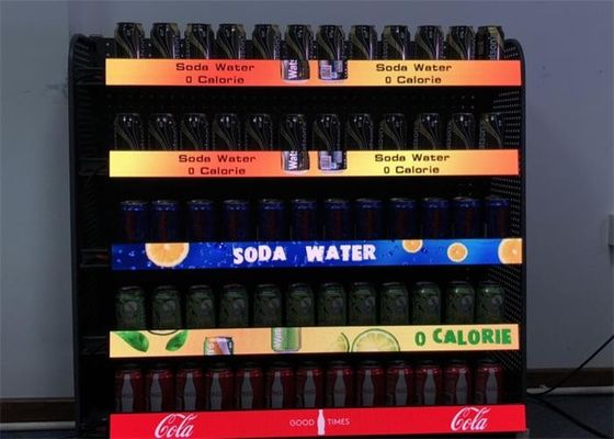 Écran mené d'intérieur sans couture de l'étagère P1.667 de la meilleure interprétation pour des magasins