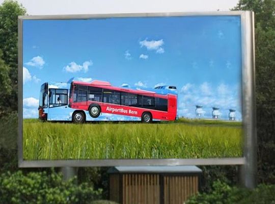 Bon prix Publicité sur l'autoroute du stade haute luminosité extérieure en pleine couleur P10 LED Panneau mural vidéo avec colonne en ligne