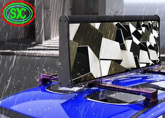 Taxis extérieurs à couleur double P5 Publicité affichage LED Panneau de toit de voiture imperméable