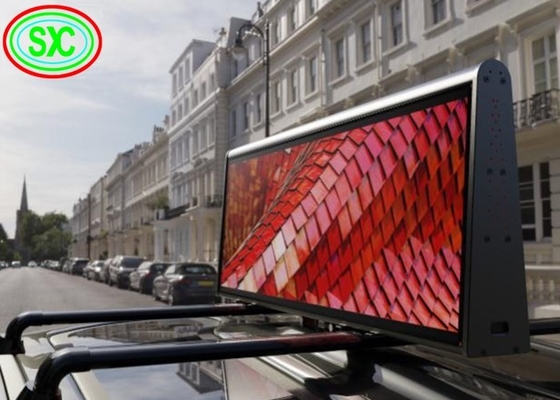 l'écran de visualisation de signe de la voiture LED de 3G WIFI IP65, régénèrent haut le signe mobile P5 12V de LED