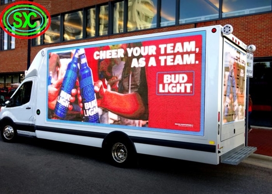 P6 Full Color Van Outdoor Mobile Truck Publicité affichage à LED Panneau vidéo de remorque à LED