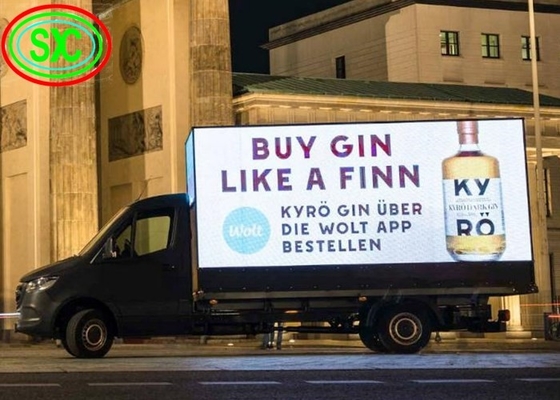 P10 Écran LED mobile à couleur complète / affichage vidéo LED extérieur pour la publicité