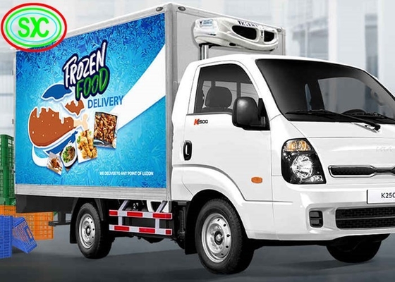 Écran d'affichage LED P3 pour camions mobiles avec affichage de texte et tension de travail DC5V