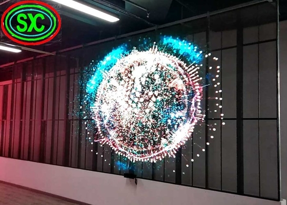 SMD2121 Écran LED transparent à couleur complète Signalisation de fenêtre publicitaire