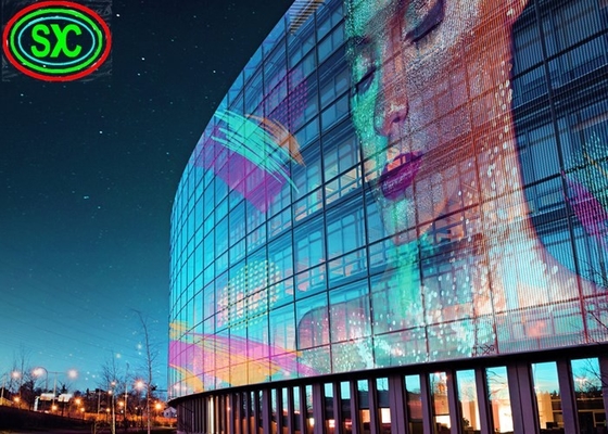 P3.91-7.82 Écran d'affichage LED transparent Publicité intérieure Garantie de 3 à 5 ans