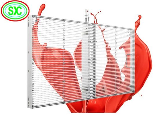 Bon prix P3.91mm-7.82mm Panneaux d'écran LED transparents haute luminosité pleine couleur en ligne