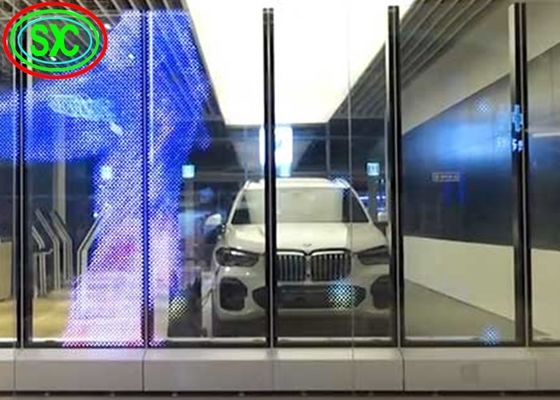 Écran transparent LED technologie SMD2121 et armoire en aluminium pour des résultats optimaux