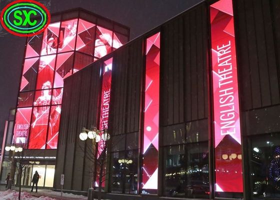 Écran LED à couleur transparente 500x1000mm 6000cd/M2