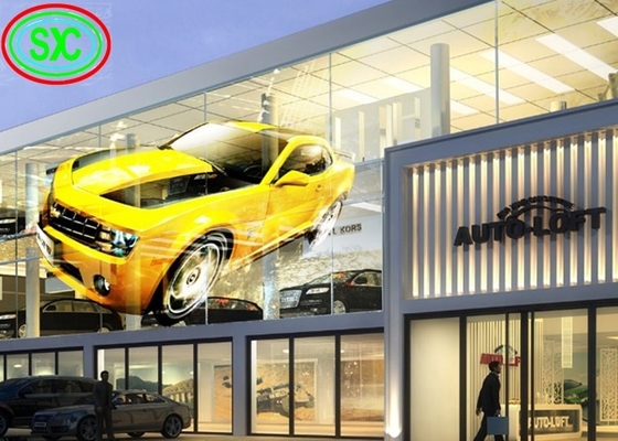 P3.91-7.82 Écran d'affichage LED transparent Publicité intérieure Garantie de 3 à 5 ans