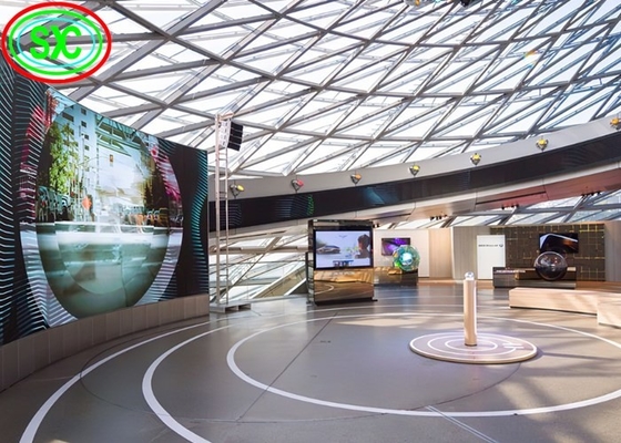 360 consommation incurvée d'intérieur de puissance faible d'écran d'affichage à LED de Digital de rideau en degré par P5