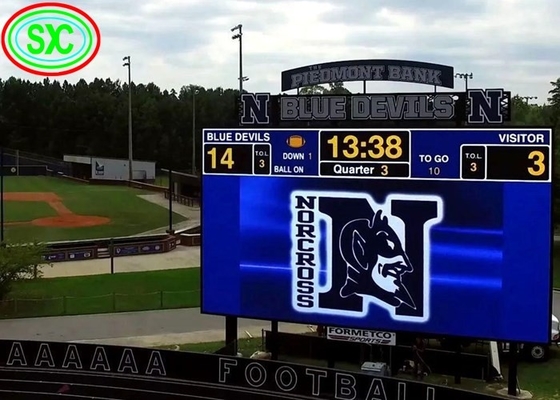 SMD P10 Écran LED du périmètre du stade sportif Panneaux publicitaires commerciaux