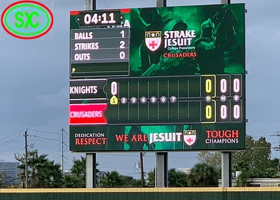 Rentage en aluminium sous pression Écran grand angle de stade LED P10 IP65 étanche à l'eau HD