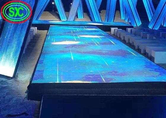 Chine SMD3535 Son actif Dj Led Disco Dance Floor Panneaux de faisceau blanc chaud