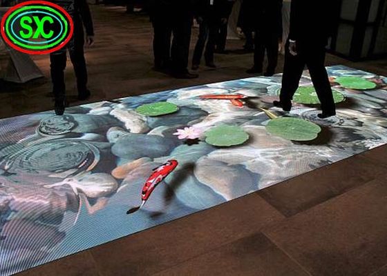 Panneau de sol de danse LED portable 4,81 mm SMD3535 Mur vidéo couleur complète