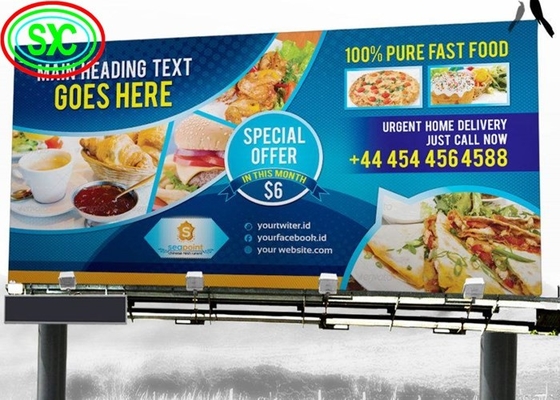Affichage à LED extérieur à télécommande de P6 RVB pour la publicité avec l'alimentation d'énergie de Meanwell