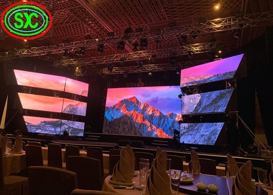 Épaisseur de location de l'affichage à LED 6MM de P3.91 RVB, Grand Cabinet mené de l'écran 500x500mm