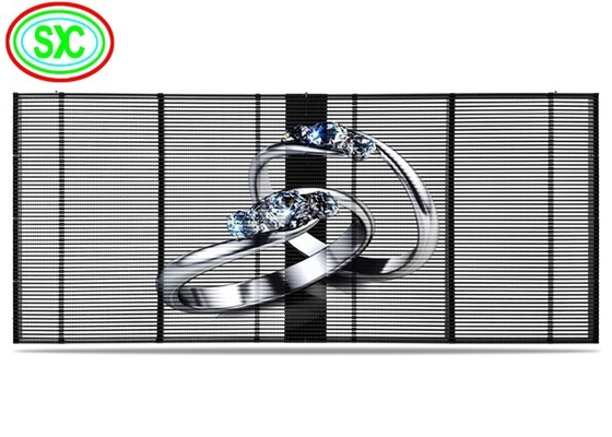 Location Ultra HD Économie d'énergie Écran LED transparent suspendu Armoire en fer IP65 P10