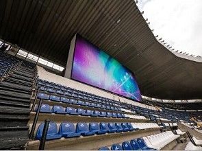 La publicité de P10 polychrome a mené l'étape d'écran de panneau/la bannière de tableau indicateur stade de sports