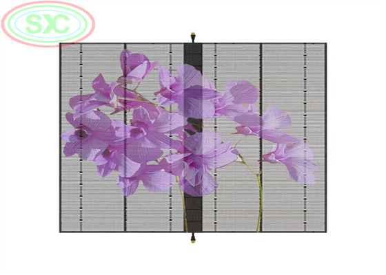 Écrans LED suspendus affichage LED transparent avec luminosité réglable de 1000*500 mm
