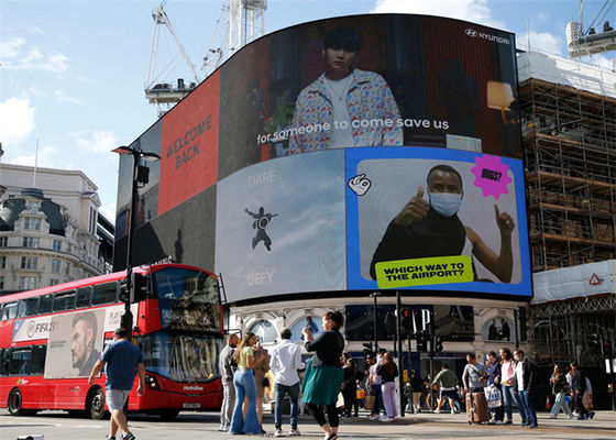 Panneau d'affichage LED couleur SMD P6 extérieur 576x576mm IP65 étanche