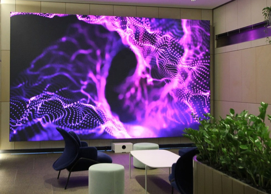 P3.91 Écran publicitaire à LED intérieur pour conférence/Mural vidéo à LED avec armoire en fer