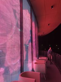 P2.5 écran en verre transparent couleur complète, 3G WIFI mur vidéo transparent Brillance 6000
