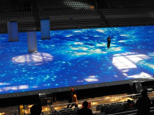 Plancher de danse LED couleur P4.81mm 500x500mm IP65 Étanche Garantie 3 ans