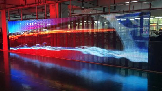 Écran LED transparent intérieur extérieur P3.91-7.82mm Luminosité 3000CD